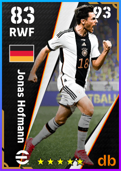 Jonas Hofmann — RWF, OVR 83, MAX 93