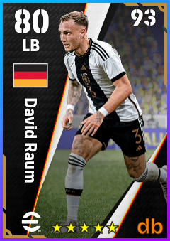 David Raum — LB, OVR 80, MAX 93