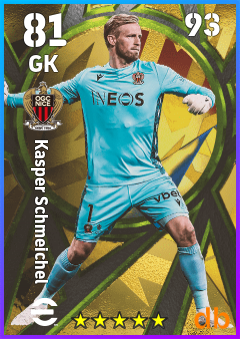 Kasper Schmeichel — GK, OVR 81, MAX 93
