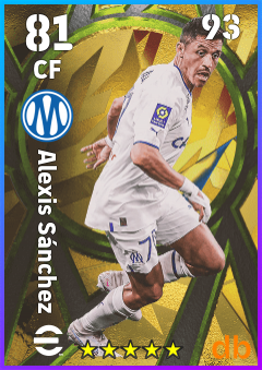 Alexis Sánchez — CF, OVR 81, MAX 93