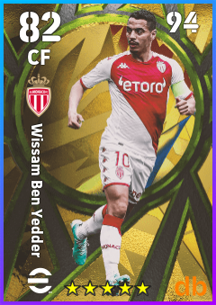 Wissam Ben Yedder — CF, OVR 82, MAX 94