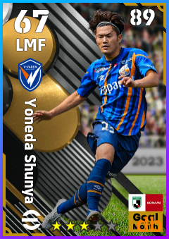 Yoneda Shunya — LMF, OVR 67, MAX 89