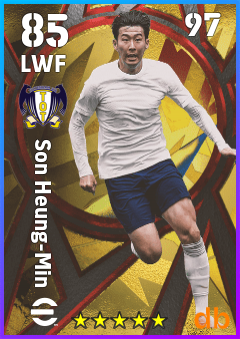 Son Heung-Min — LWF, OVR 85, MAX 97