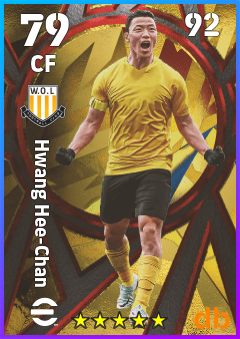 Hwang Hee-Chan — CF, OVR 79, MAX 92