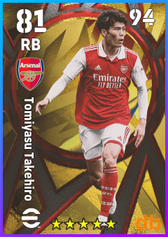 Tomiyasu Takehiro eFootball player card