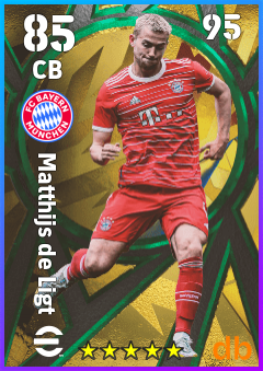 Matthijs de Ligt — CB, OVR 85, MAX 95