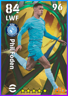 Phil Foden — LWF, OVR 84, MAX 96