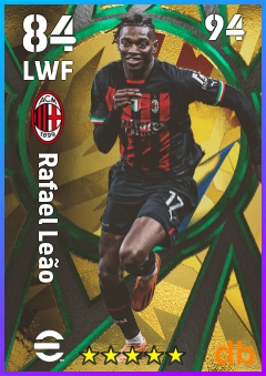 Rafael Leão — LWF, OVR 84, MAX 94
