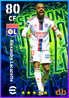 Alexandre Lacazette — CF, OVR 80, MAX 80