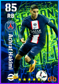 Achraf Hakimi — RB, OVR 85, MAX 85