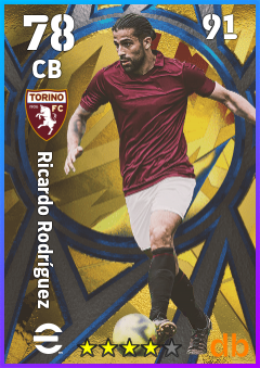 Ricardo Rodríguez — CB, OVR 78, MAX 91