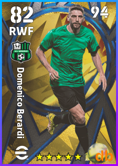 Domenico Berardi — RWF, OVR 82, MAX 94