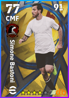 Simone Bastoni — CMF, OVR 77, MAX 91