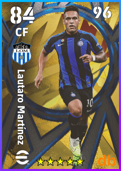 Lautaro Martínez — CF, OVR 84, MAX 96