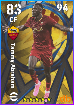 Tammy Abraham — CF, OVR 83, MAX 94