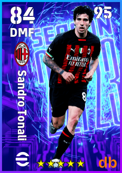 Sandro Tonali — DMF, OVR 84, MAX 95