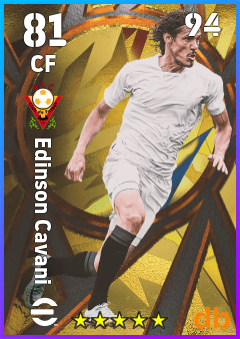 Edinson Cavani — CF, OVR 81, MAX 94
