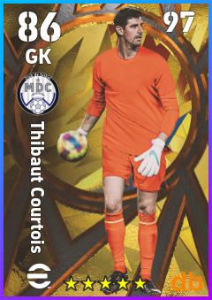 Thibaut Courtois — GK, OVR 86, MAX 97