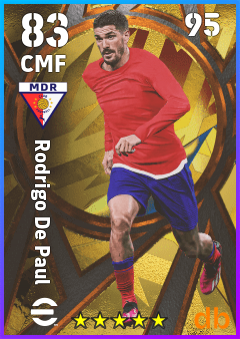 Rodrigo De Paul — CMF, OVR 83, MAX 95