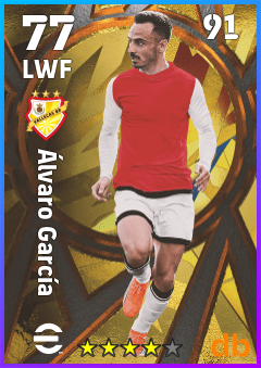 Álvaro García — LWF, OVR 77, MAX 91