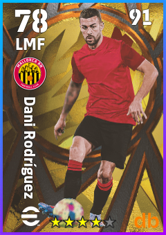 Dani Rodríguez — LMF, OVR 78, MAX 91