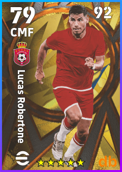 Lucas Robertone — CMF, OVR 79, MAX 92