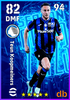 Teun Koopmeiners — DMF, OVR 82, MAX 94