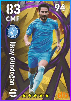 İlkay Gündoğan — CMF, OVR 83, MAX 94