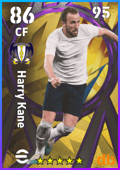 Harry Kane — CF, OVR 86, MAX 95