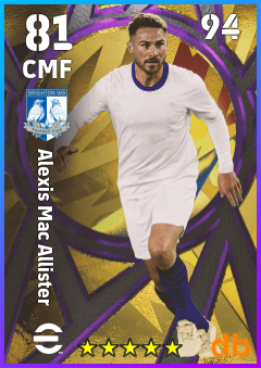 Alexis Mac Allister — CMF, OVR 81, MAX 94