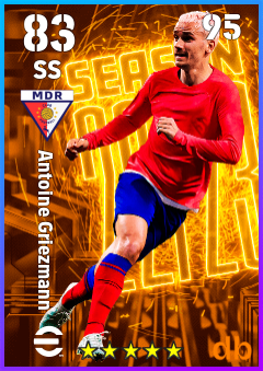 Antoine Griezmann — SS, OVR 83, MAX 95
