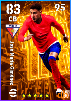 José María Giménez — CB, OVR 83, MAX 95