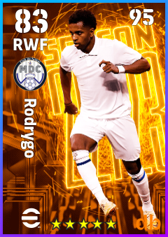 Rodrygo eFootball player card
