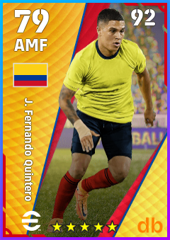 J. Fernando Quintero — AMF, OVR 79, MAX 92