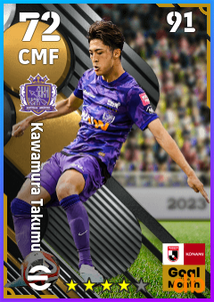 Kawamura Takumu — CMF, OVR 72, MAX 91