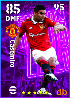 Casemiro — DMF, OVR 85, MAX 95
