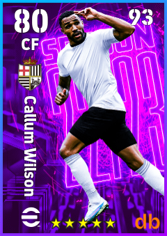 Callum Wilson — CF, OVR 80, MAX 93