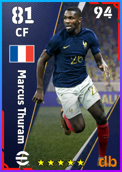 Marcus Thuram — CF, OVR 81, MAX 94