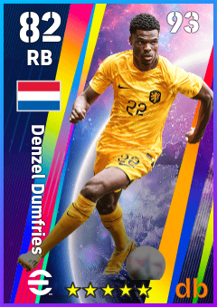 Denzel Dumfries — RB, OVR 82, MAX 93