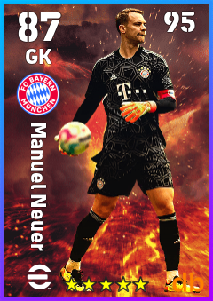Manuel Neuer — GK, OVR 87, MAX 95