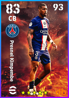 Presnel Kimpembe — CB, OVR 83, MAX 93