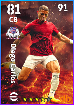Diego Carlos — CB, OVR 81, MAX 91