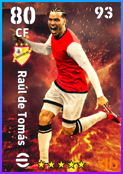 Raúl de Tomás — CF, OVR 80, MAX 93
