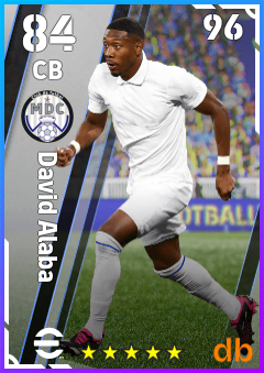 David Alaba — CB, OVR 84, MAX 96