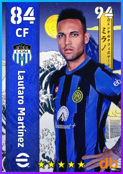 Lautaro Martínez — CF, OVR 84, MAX 94