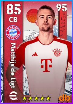Matthijs de Ligt — CB, OVR 85, MAX 95