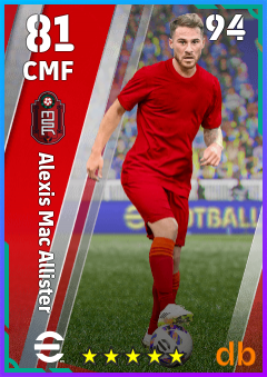 Alexis Mac Allister — CMF, OVR 81, MAX 94
