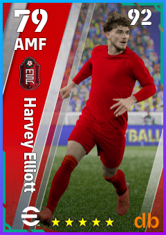 Harvey Elliott — AMF, OVR 79, MAX 92