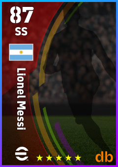 Lionel Messi — SS, OVR 87, MAX 87