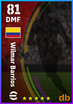 Wílmar Barrios — DMF, OVR 81, MAX 81